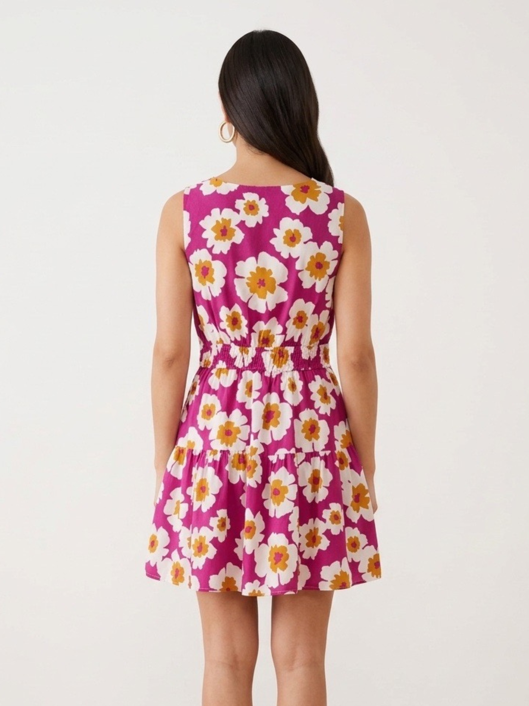 Floral Pink Mini Dress