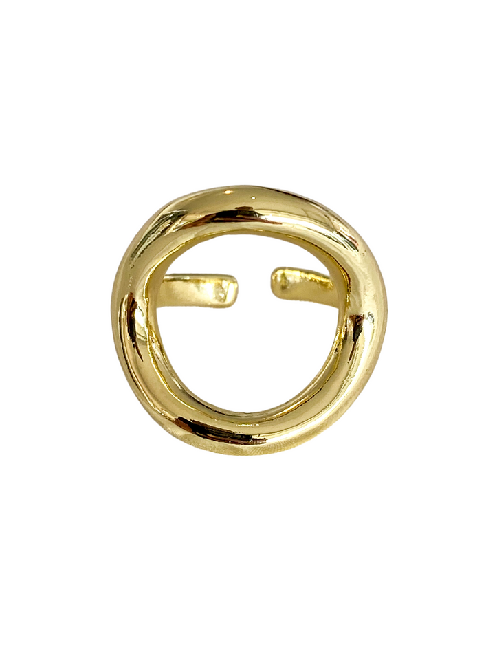 18K Gold Plated Circle Ring