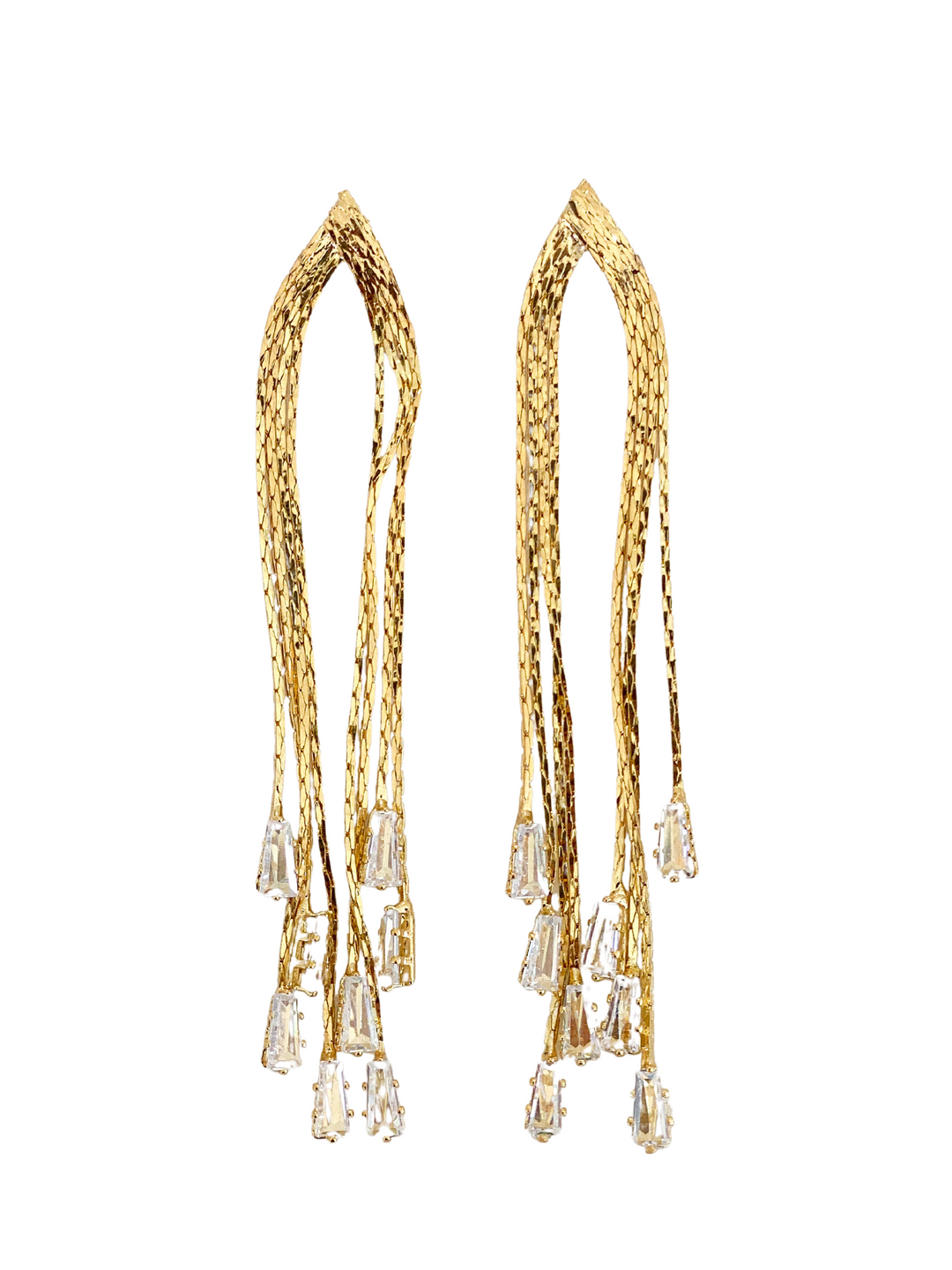 Brass Chain Elisa Earrings