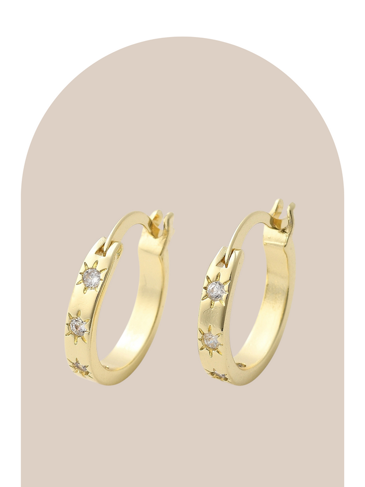 18K Gold Plated Stardust Earrings