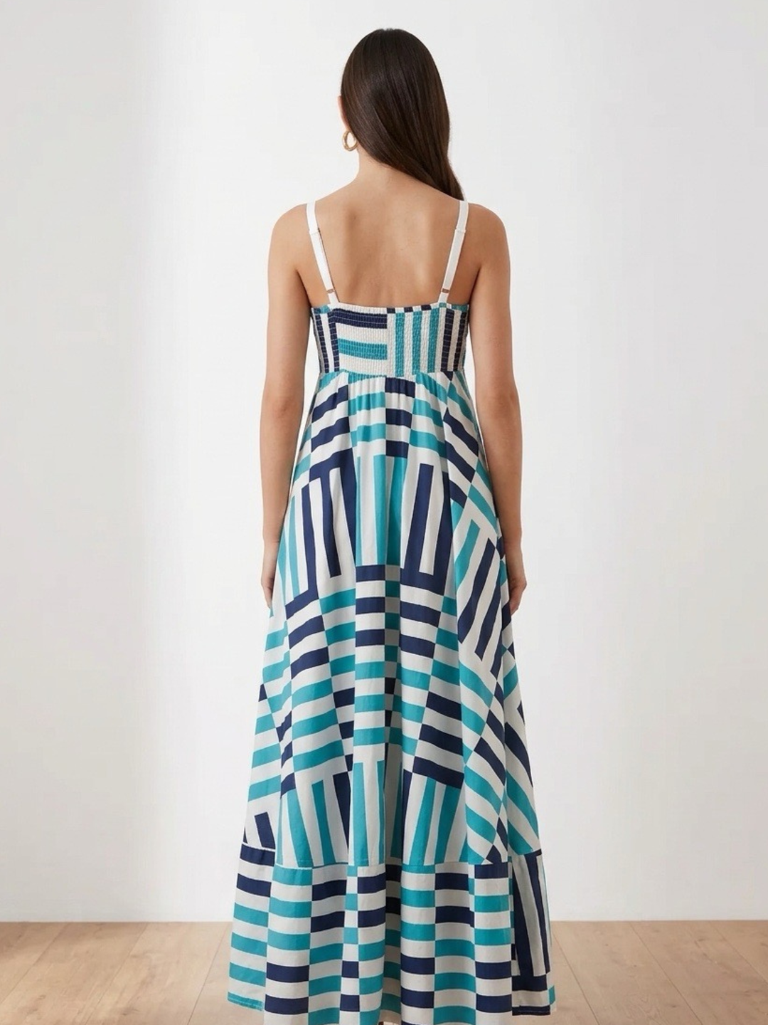 Abstract Blue Dress