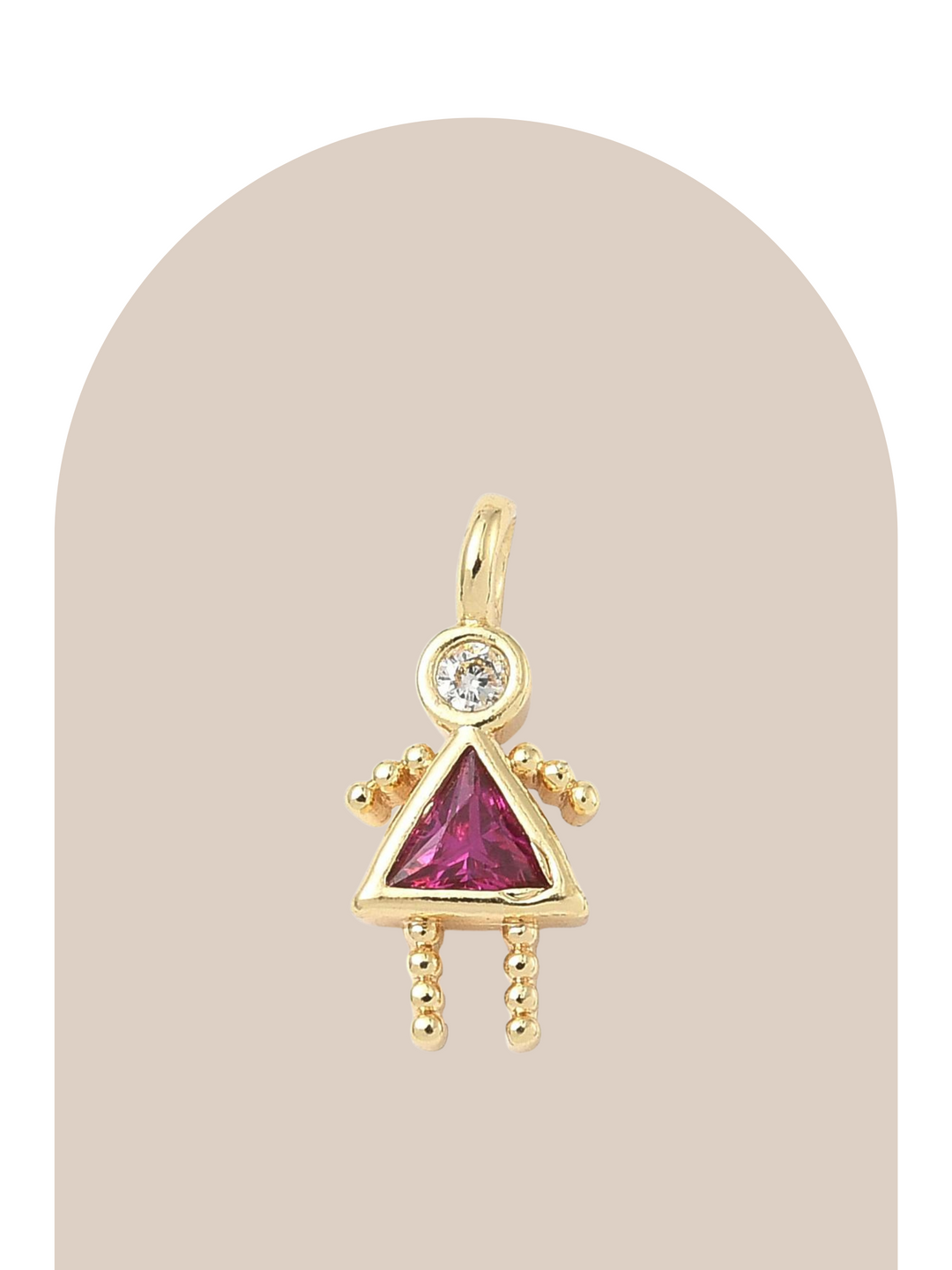 Pink Girl Charm