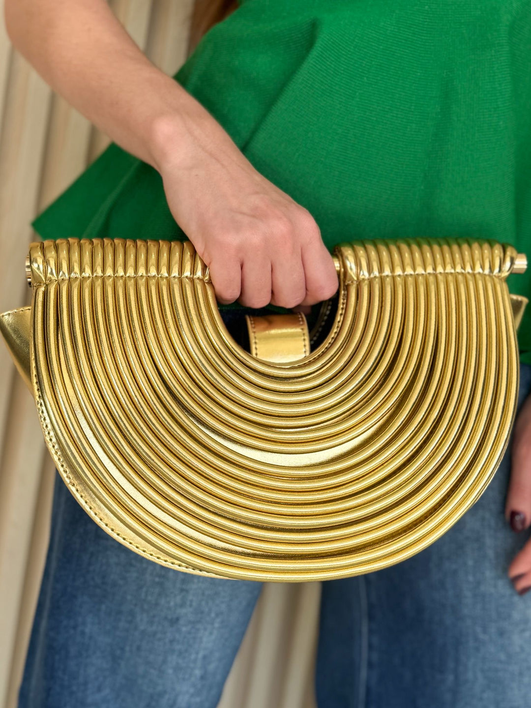 Gold Metallic Arc Bag
