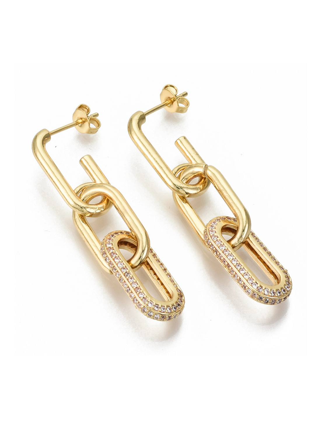 18K Gold Plated Chains Earrings