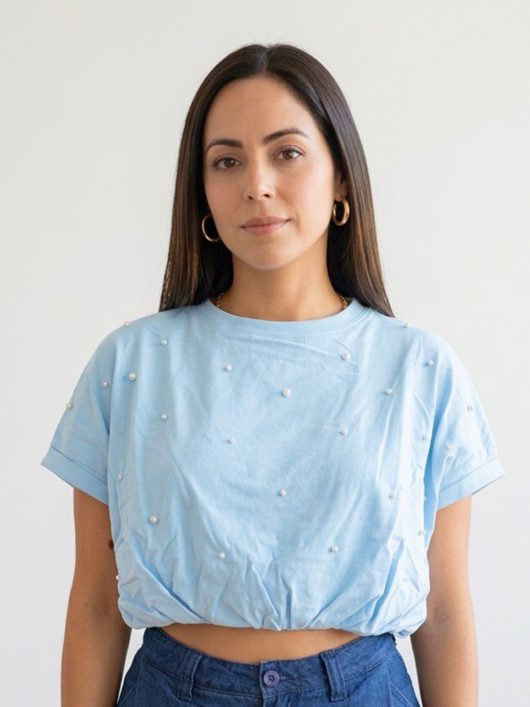 Pearl Embellished Tee