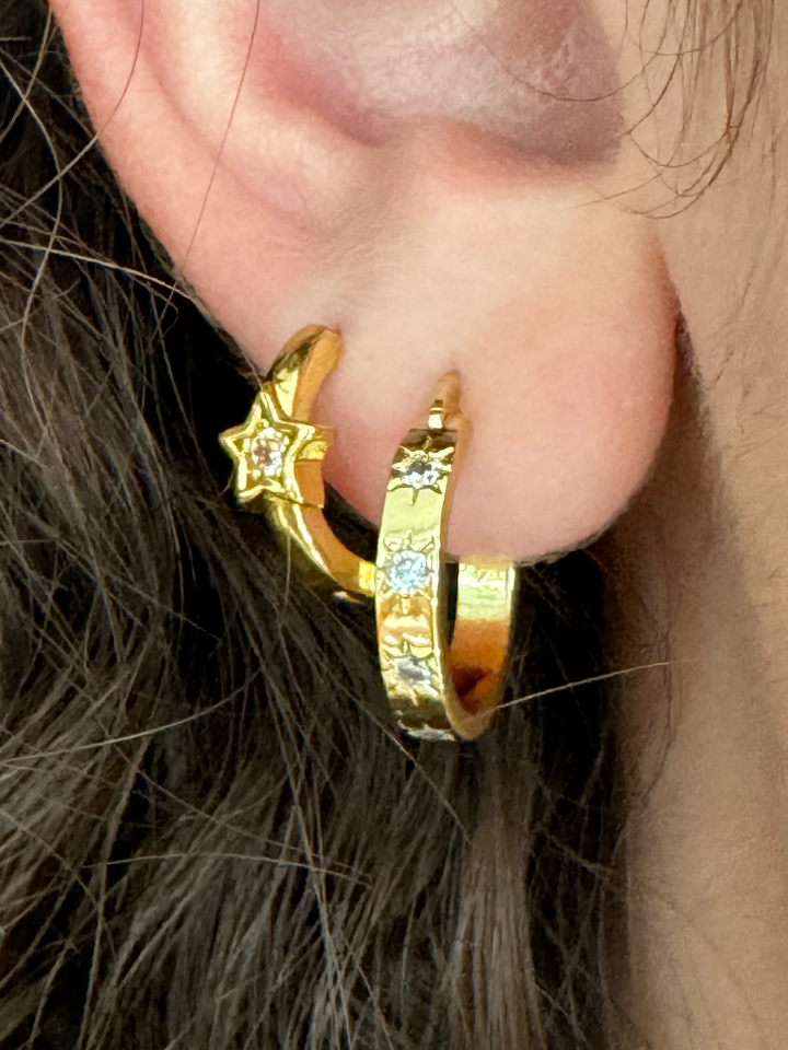 18K Gold Plated Stardust Earrings