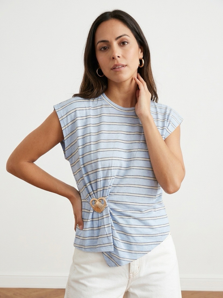 Camelia Stripe Blouse