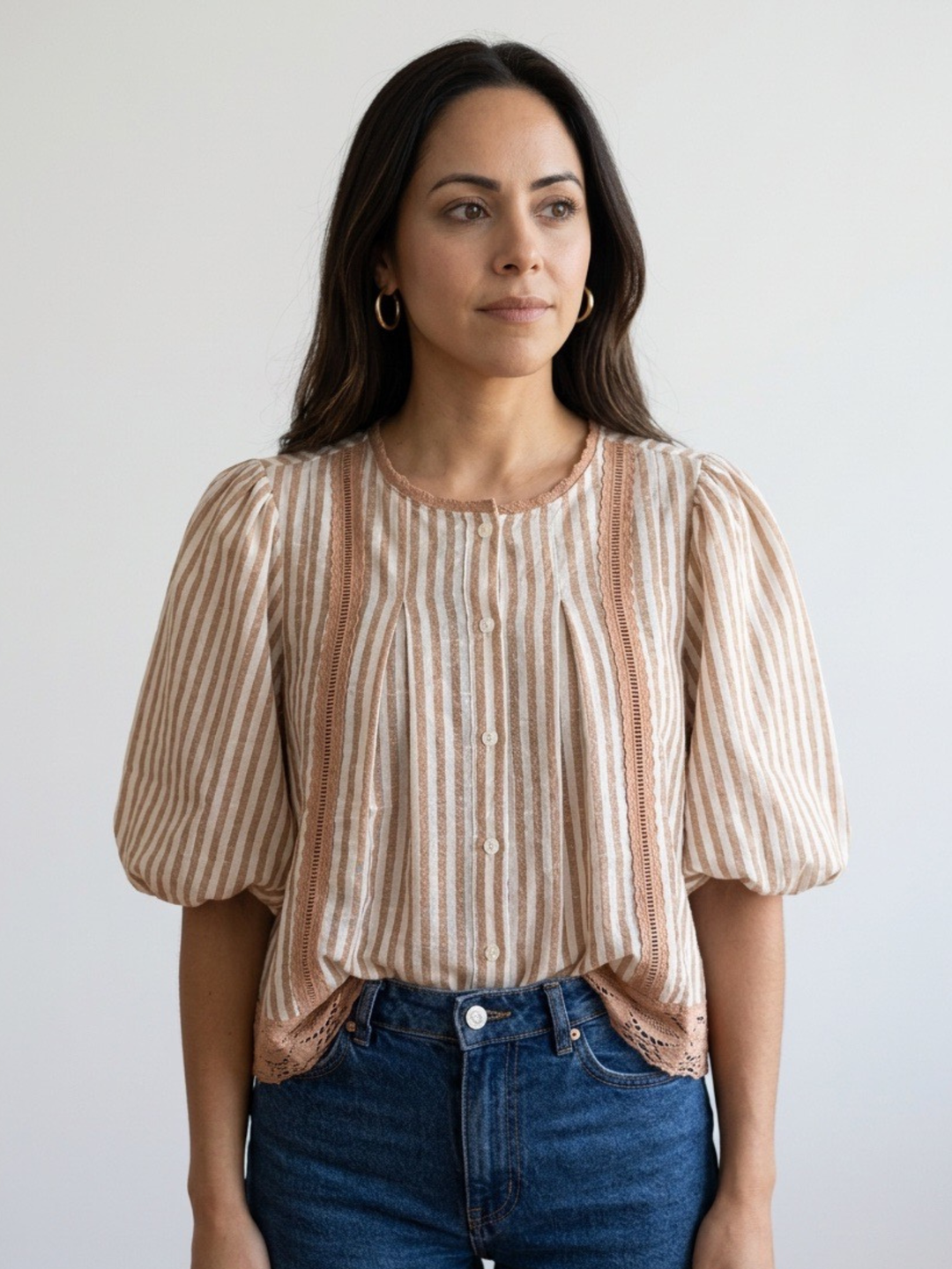 Maria Stripe Blouse