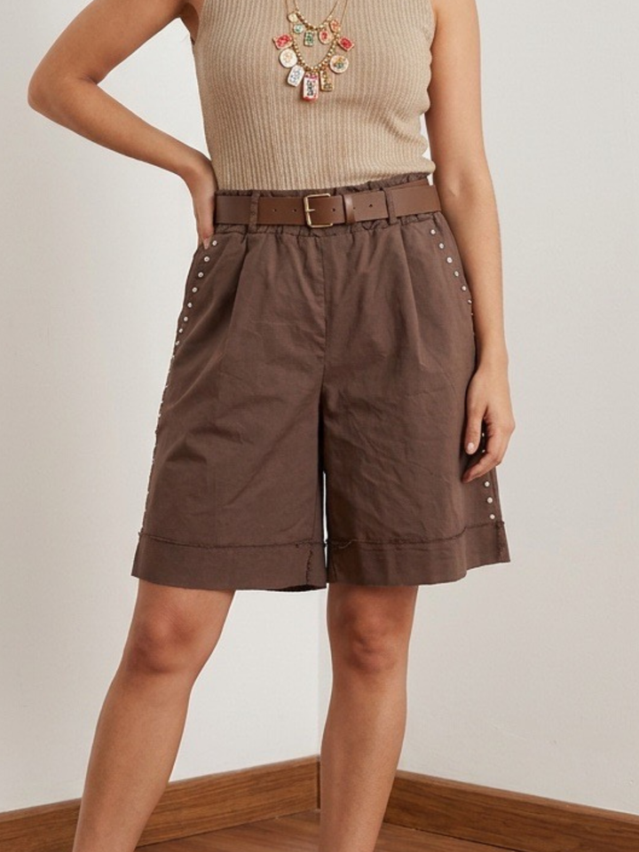 Italy Stud Bermuda Pant