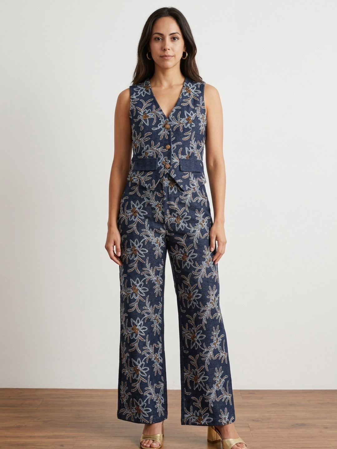 Sequins & Denim Elegant Set
