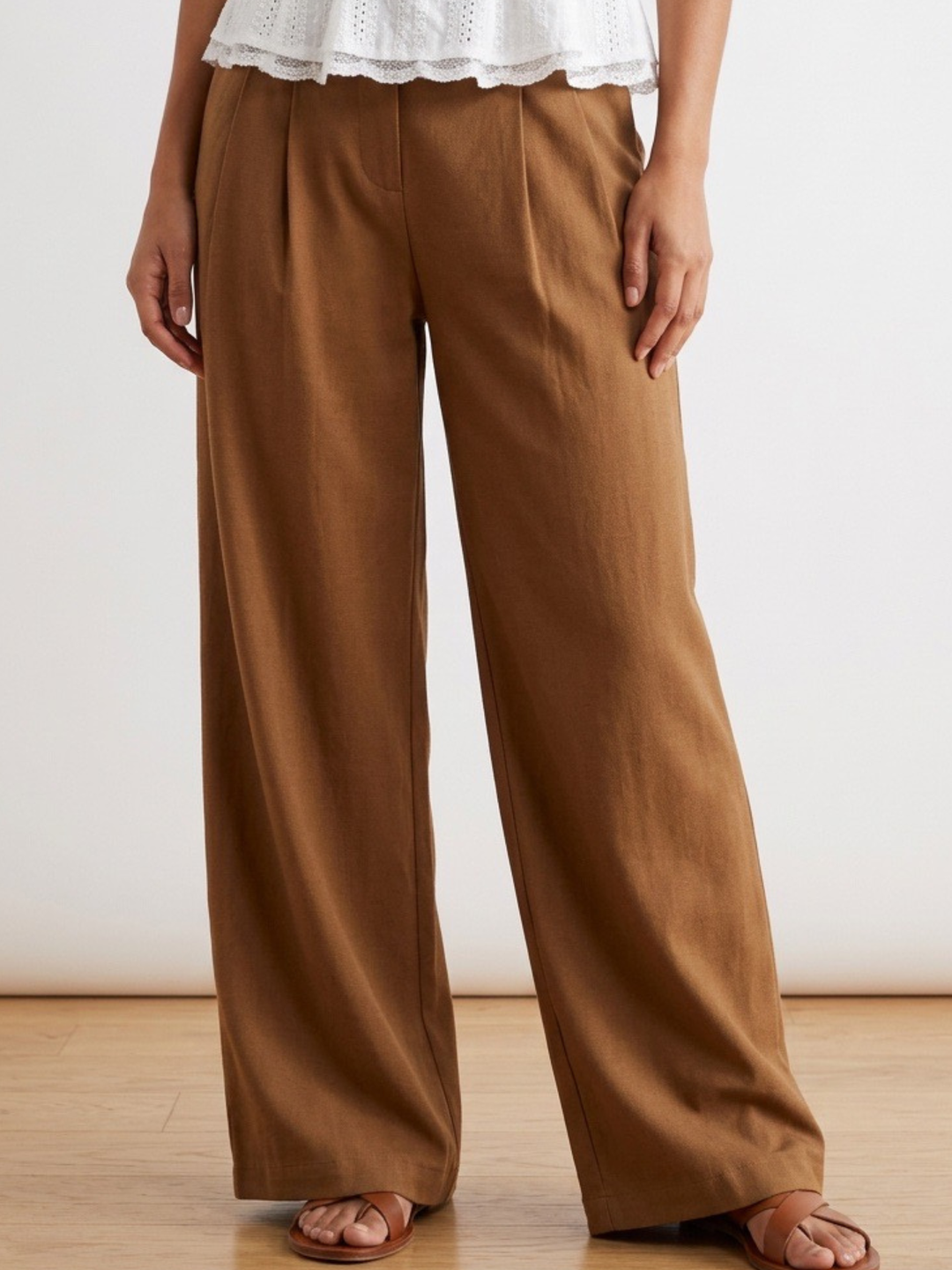 Camel Elegant Wide Pant