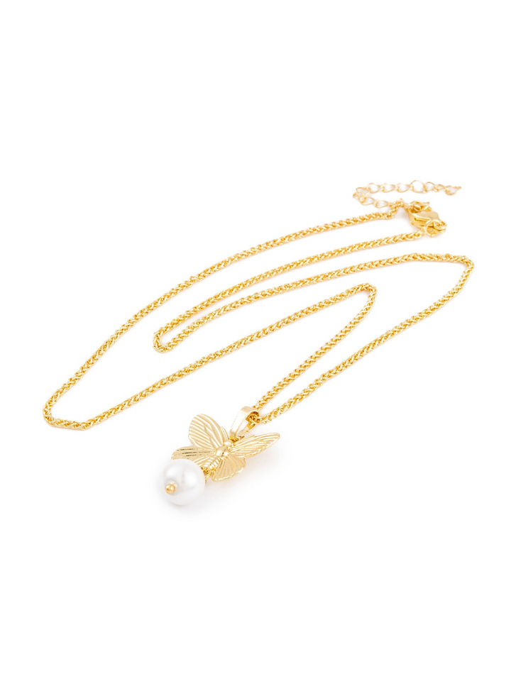 18K Gold Plated Butterfly Necklace