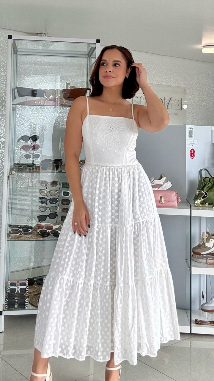 White Delicate Maxi Dress