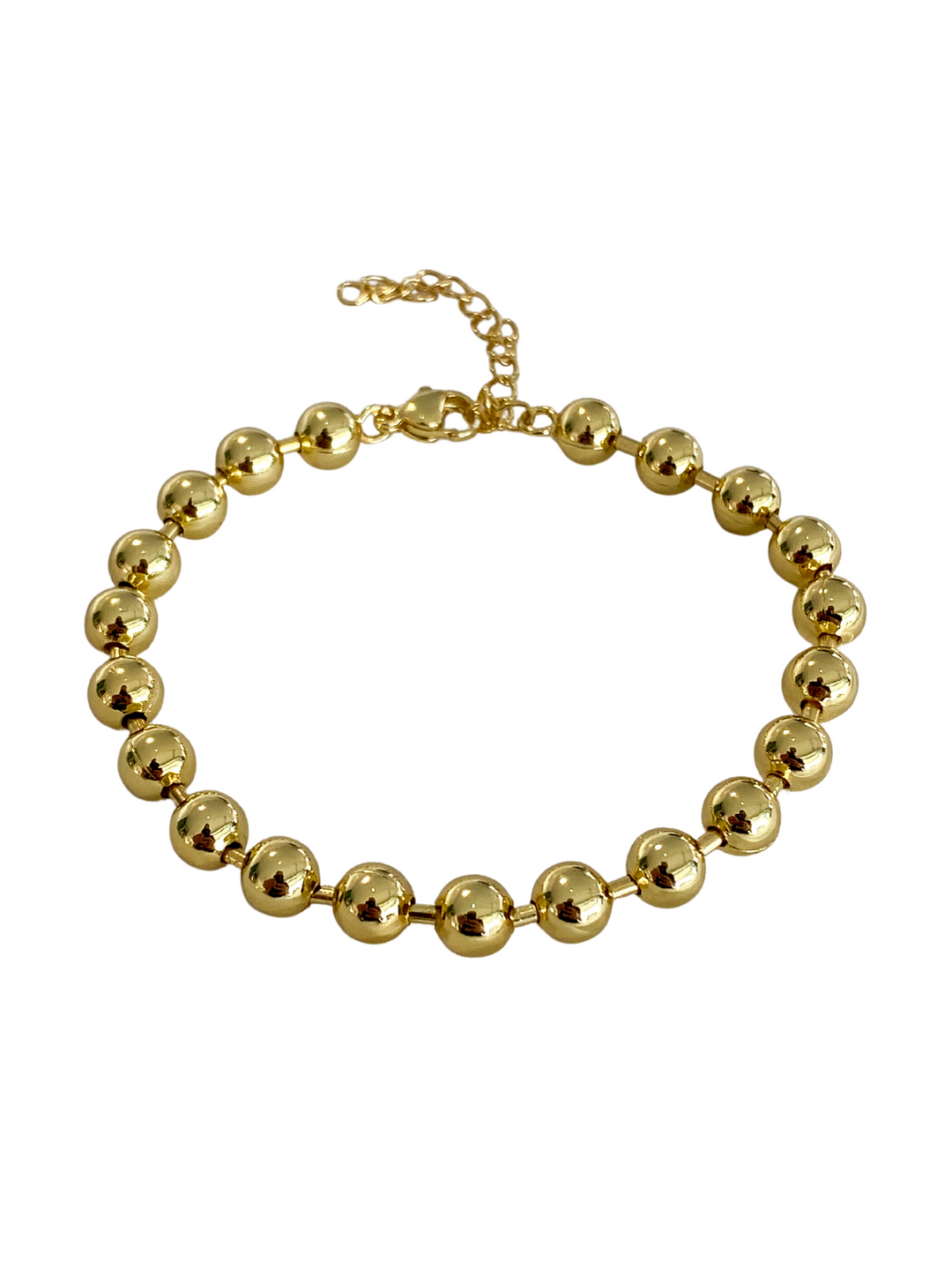 18K Gold Plated Medium Beads Bracelet