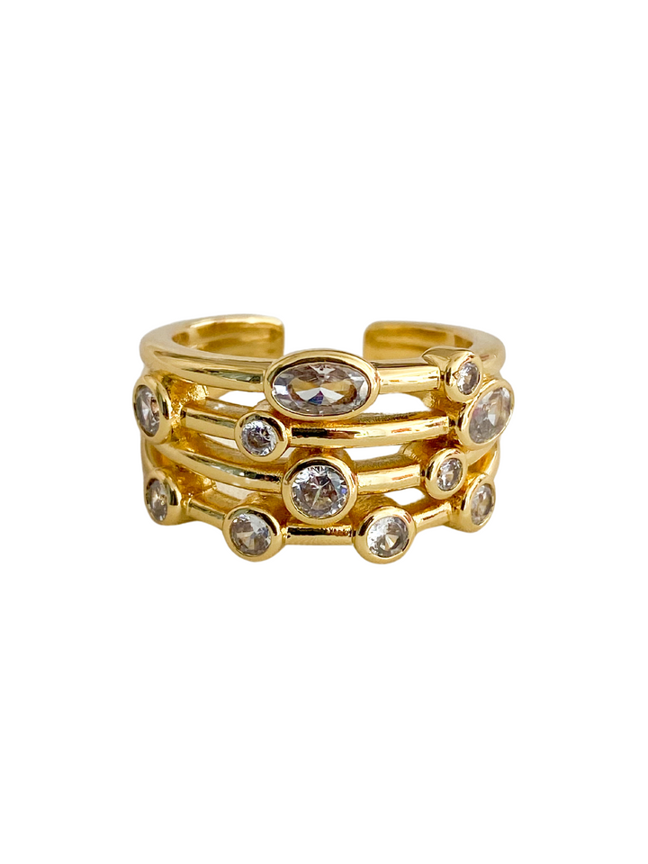 18K Gold Plated Isa Ring