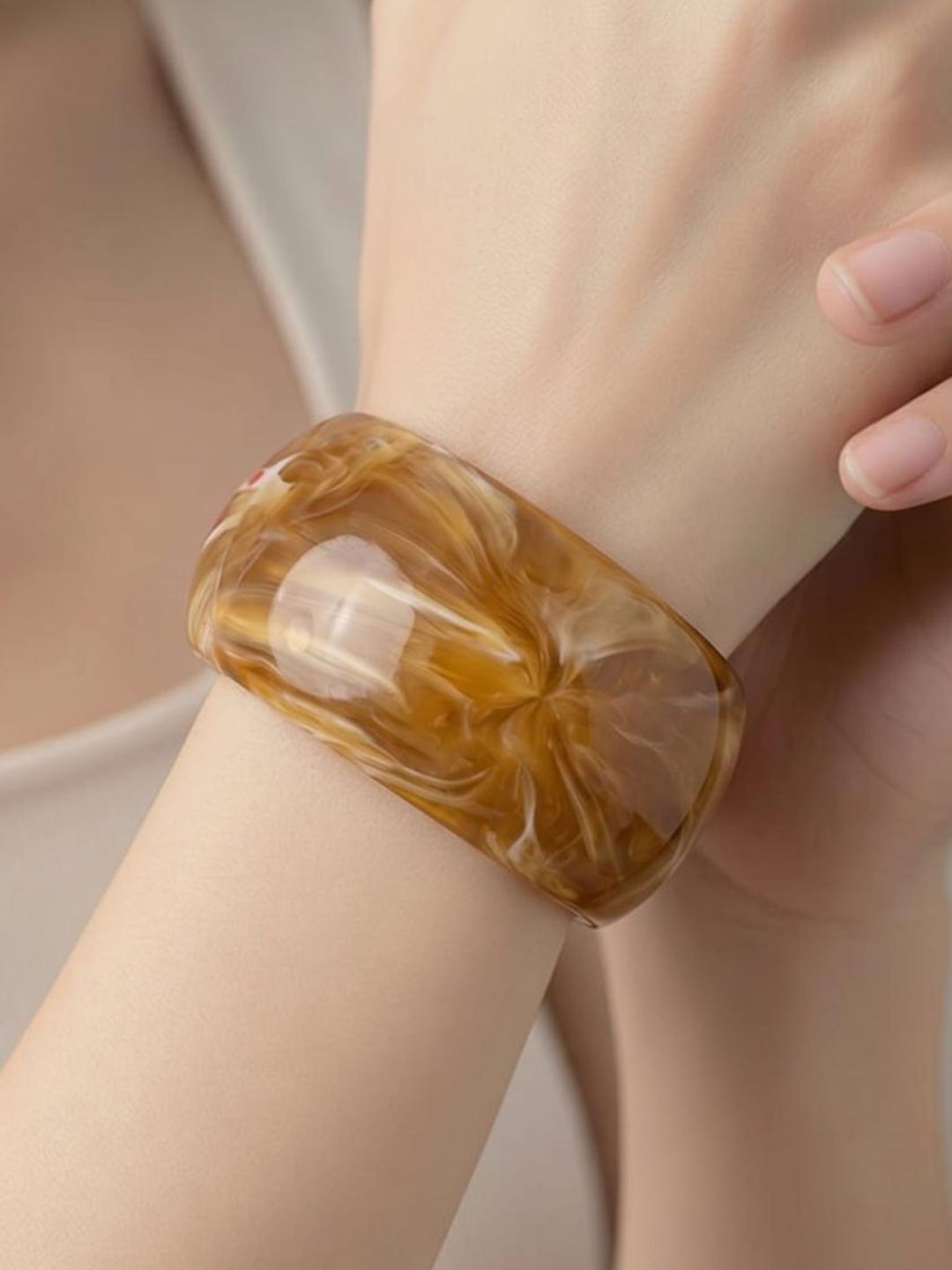 Chunky Marble Bangle