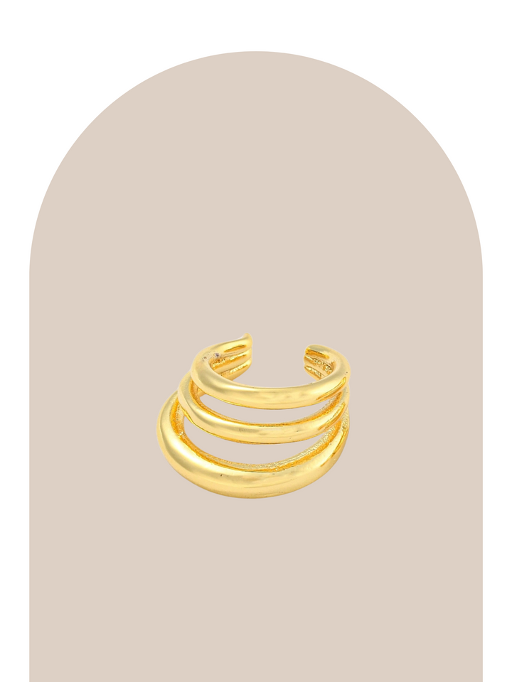 18K Gold Plated Patty Ear Cuff