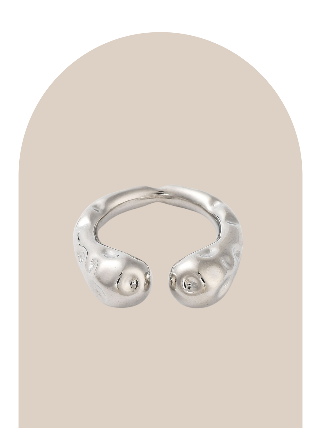 Gold Plated Texture Ring