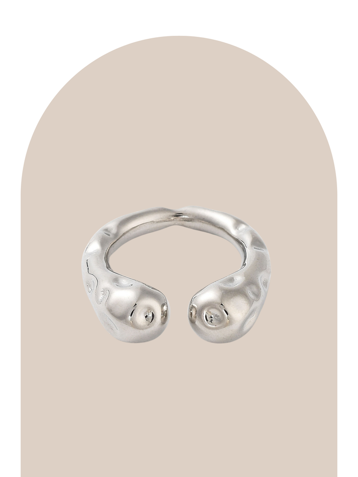 Gold Plated Texture Ring