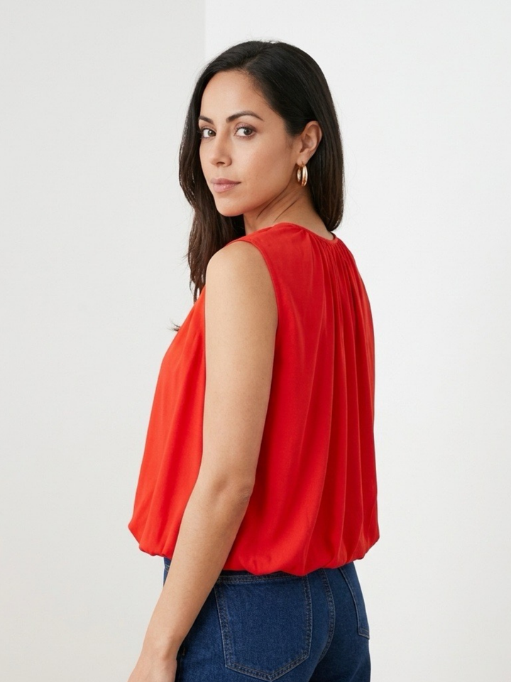 Camila Red Blouse