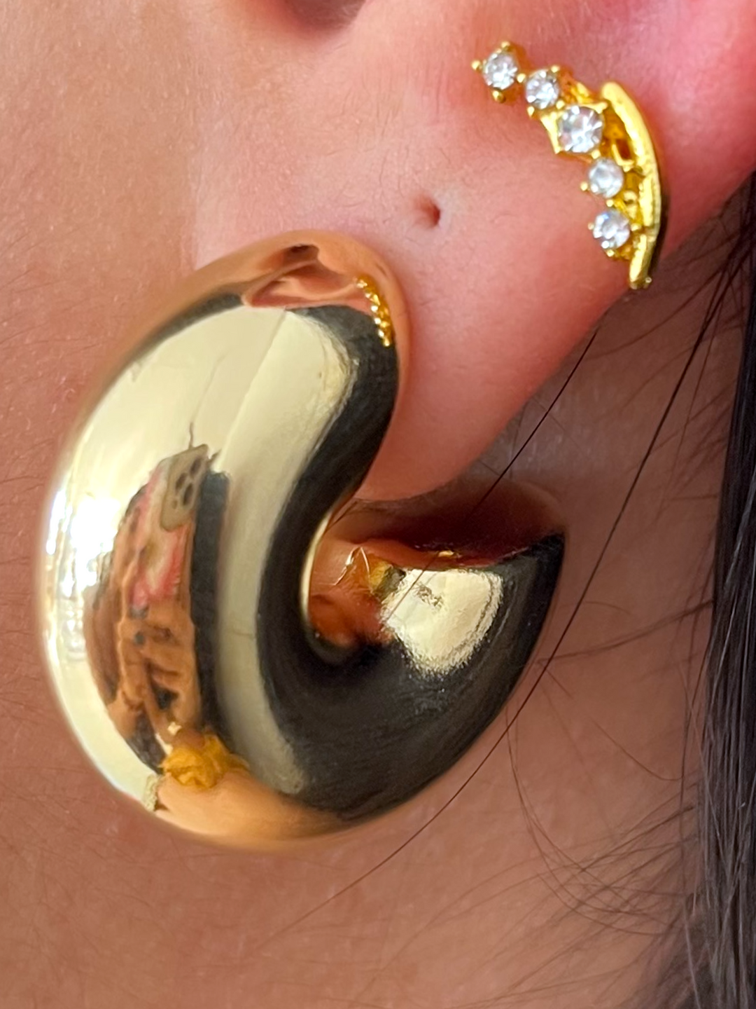 18K Gold Filled Chunky Melissa Earrings