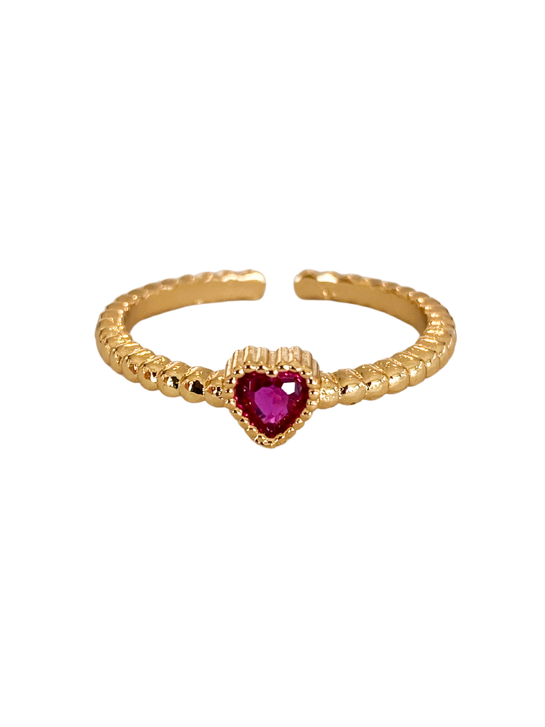 18K Gold Plated Heart Ring