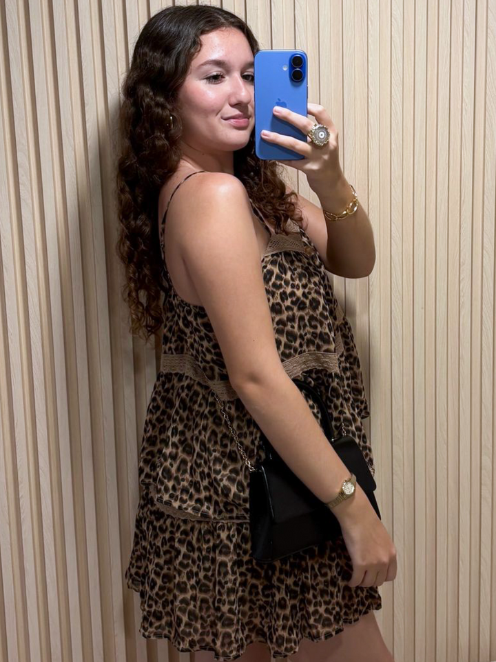 Animal Print Two Piece Set