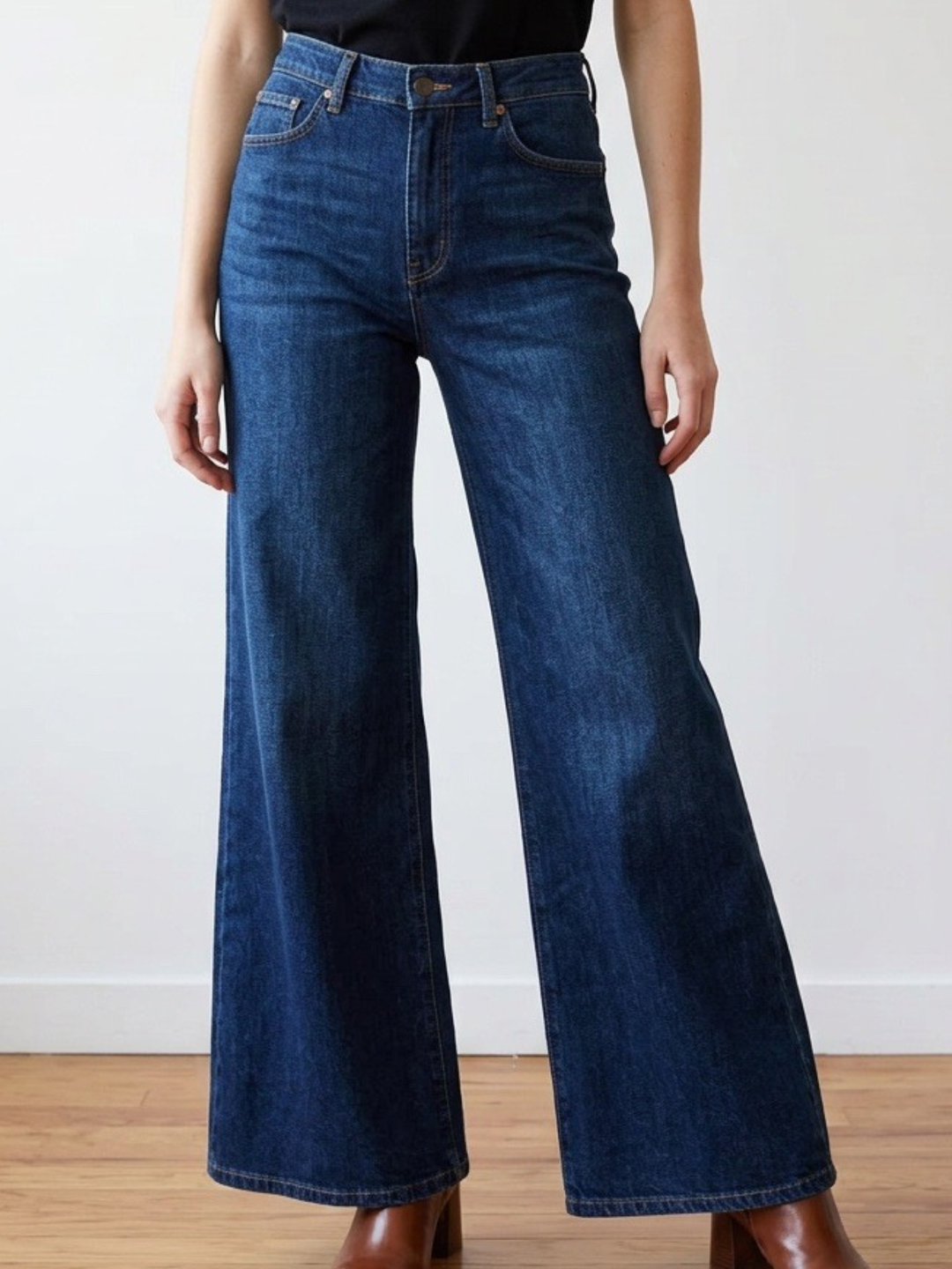 Italy Wide Dark Denim