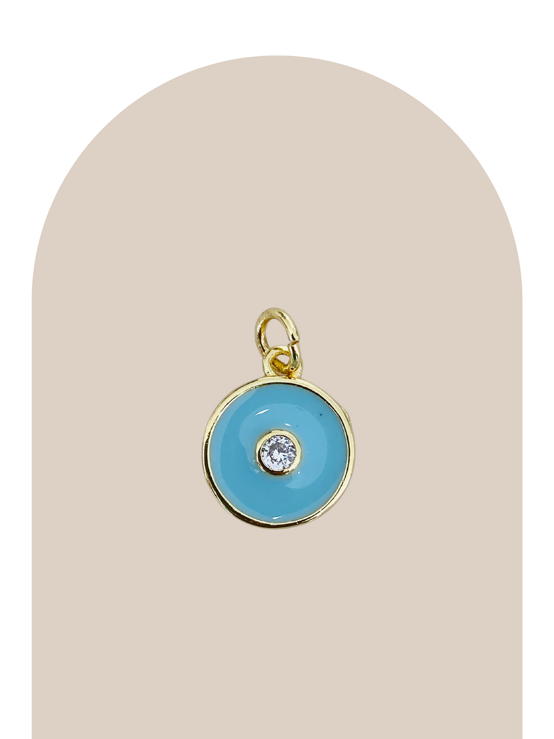 Gold Plated Round Charm