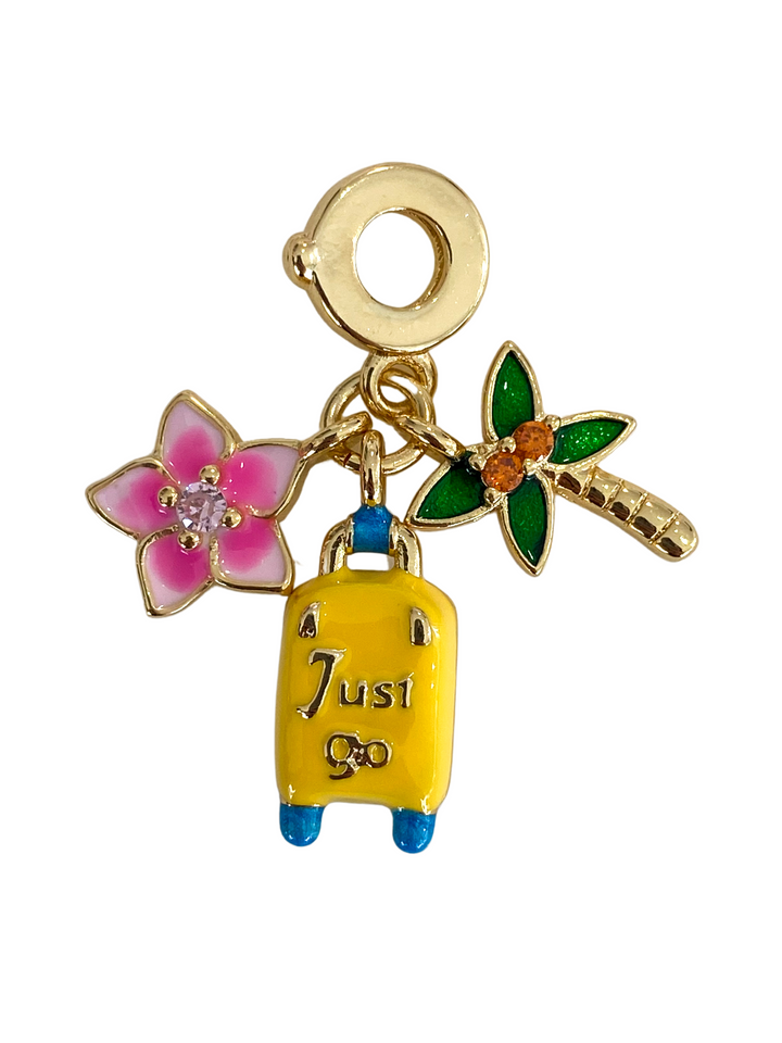 Gold Plated Travel Charm