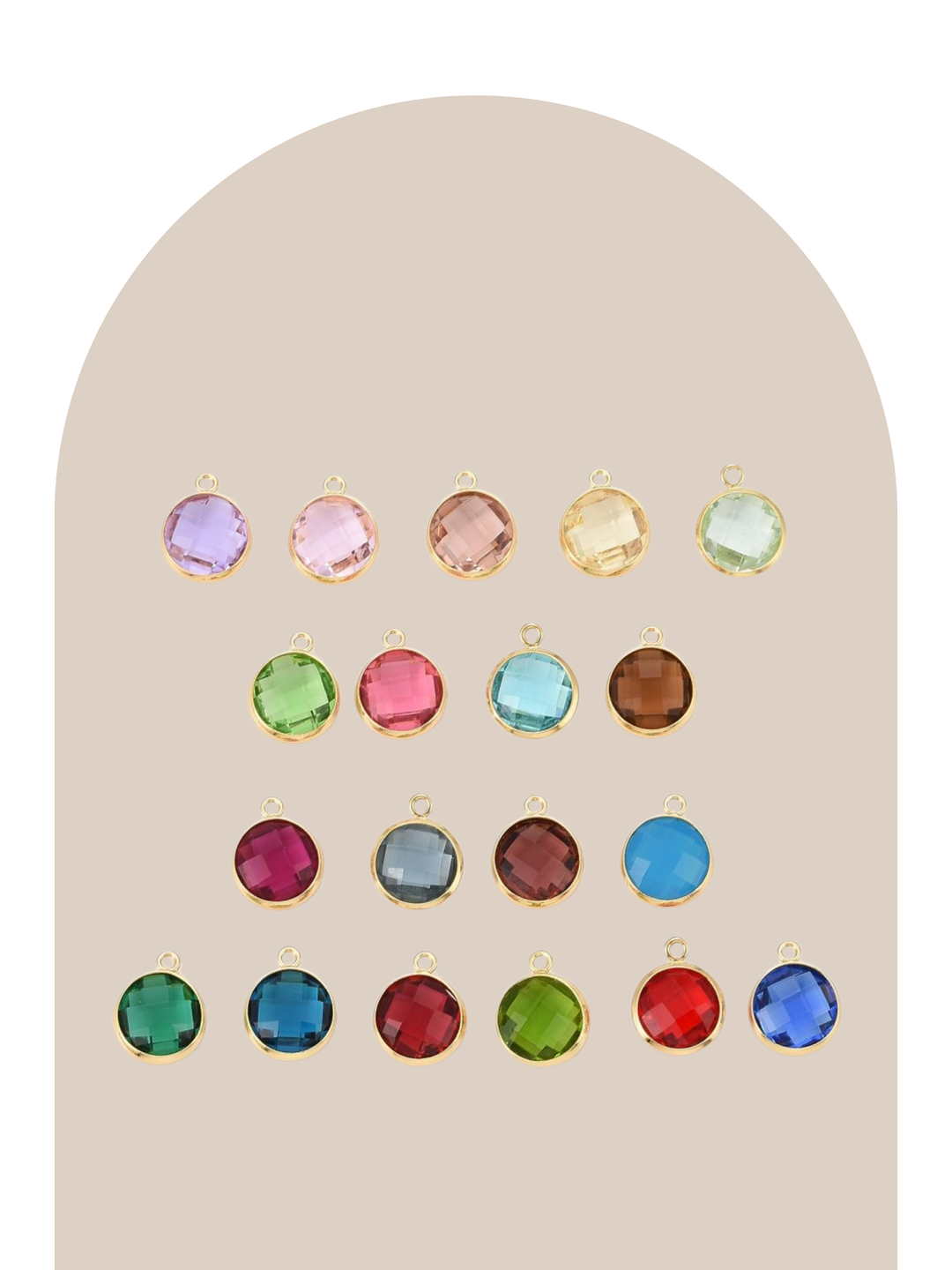 Mini Color Crystal Charm