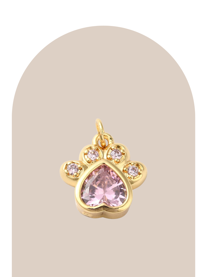 Gold Plated Paw Charm