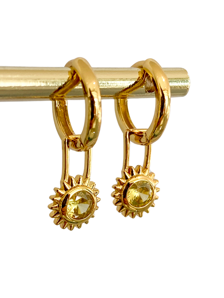 Gold Plated Sunny Earrings