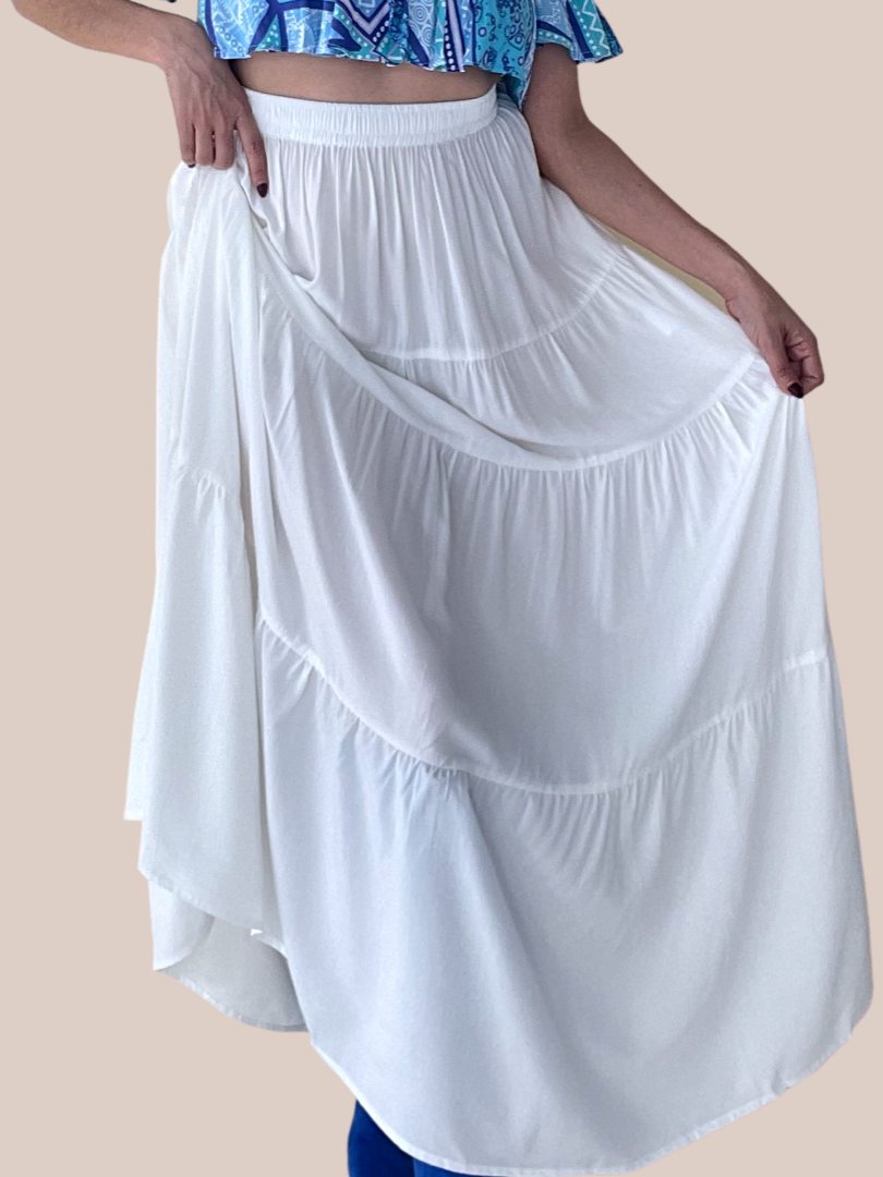 Brisa Ruffle Maxi Skirt