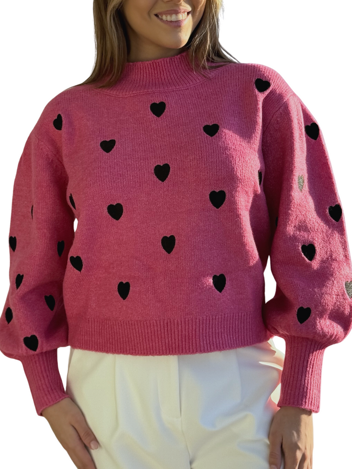 Long Sleeve Sweetheart Sweater