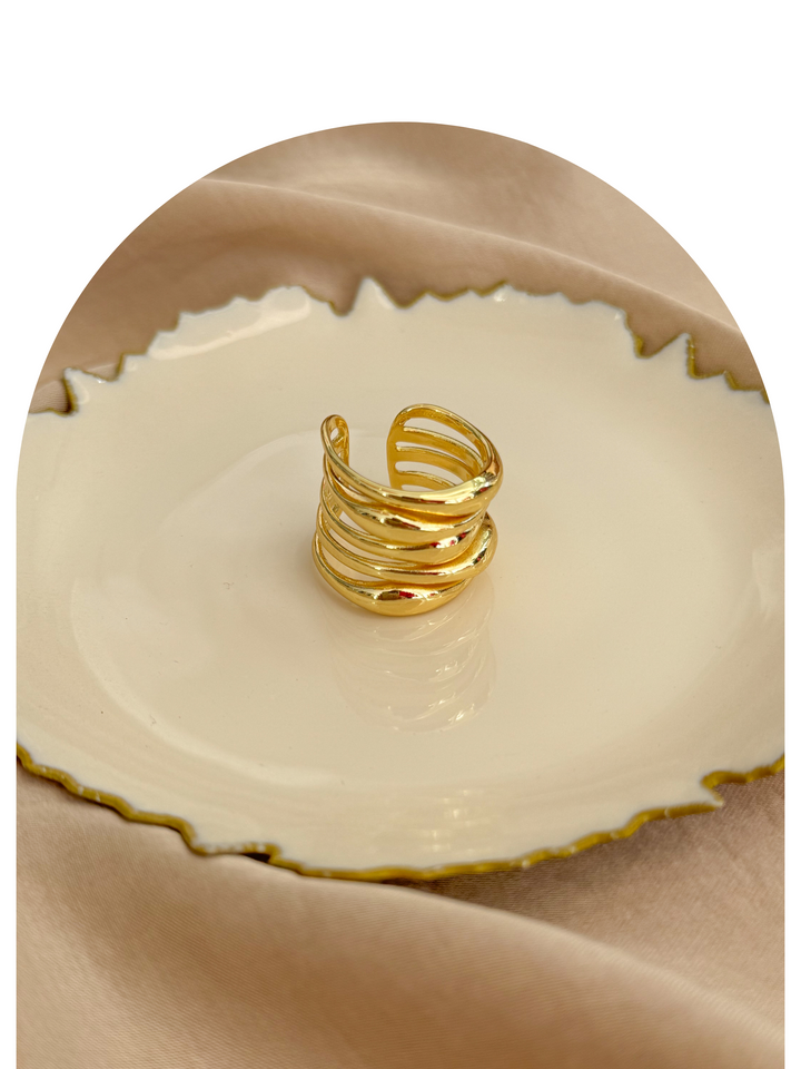 Gold Plated Chunky Ring