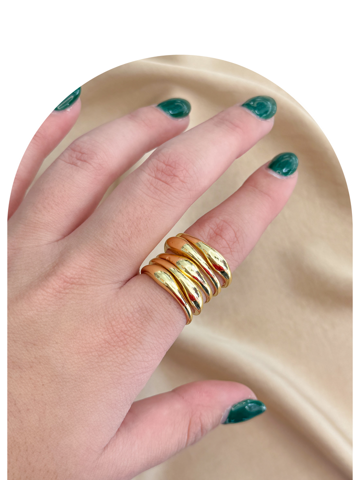 Gold Plated Chunky Ring