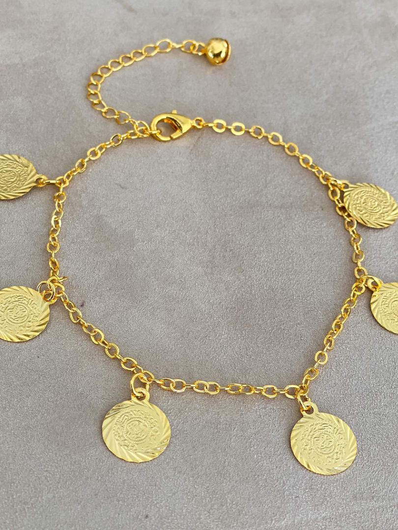 Coins Gold Bracelet