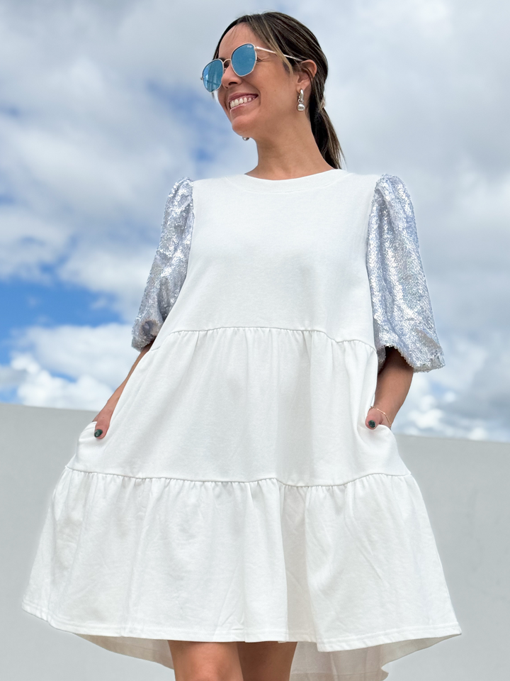 Oversized White Dress