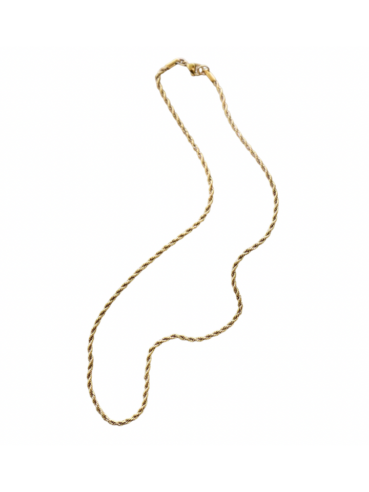 Cable Gold Necklace
