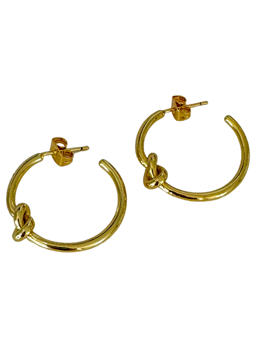 18k Gold Plated Knot Earrings