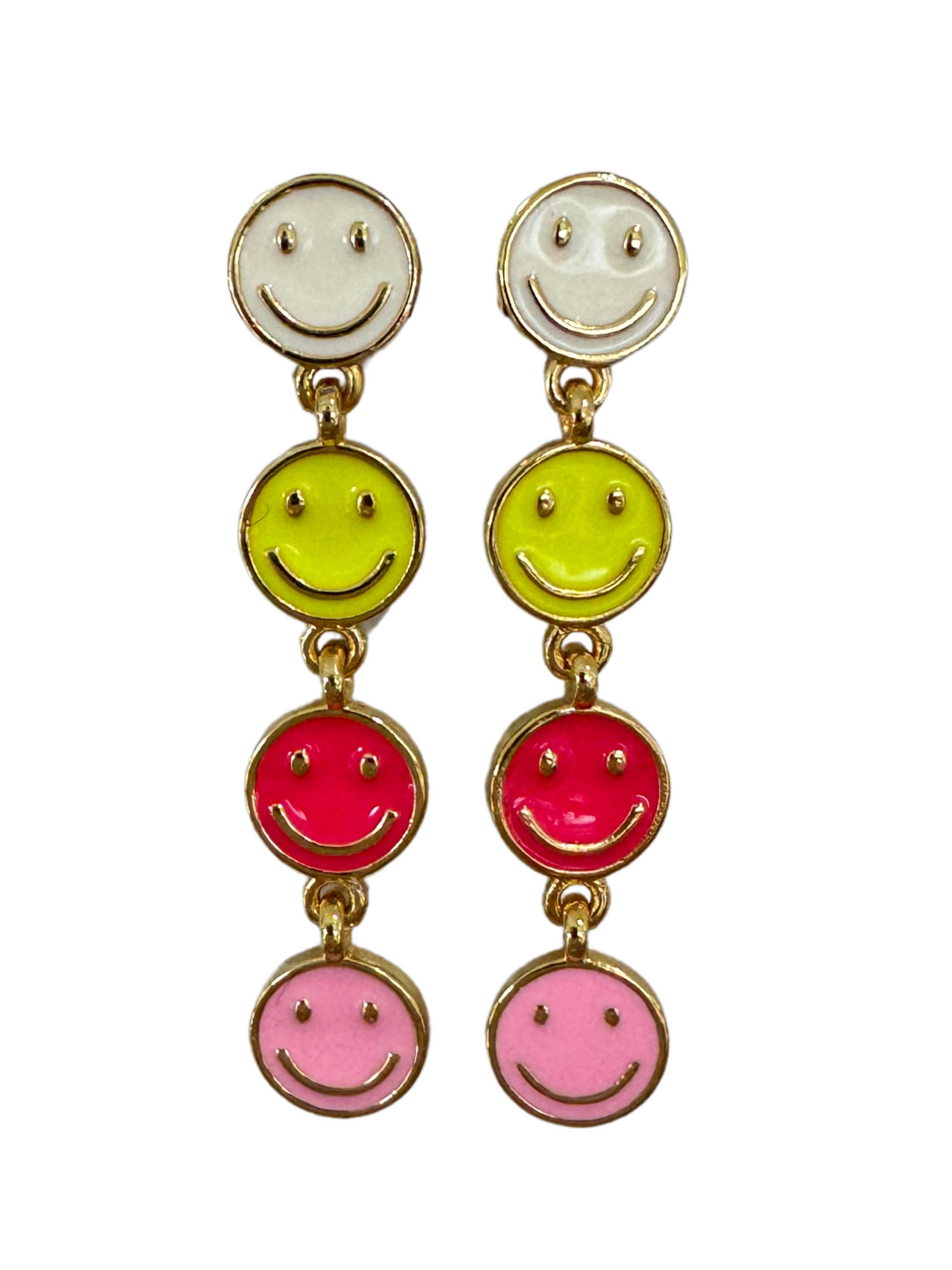 18K Gold Plated Smiling Earrings