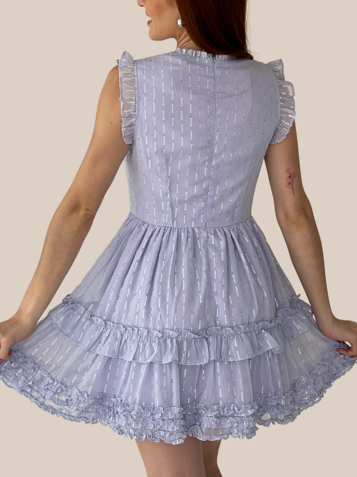 Cute Lilac Ruffle Dress