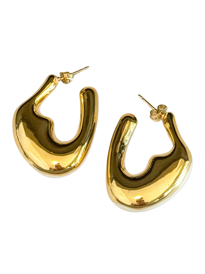 18K Gold Plated Reversible Earrings