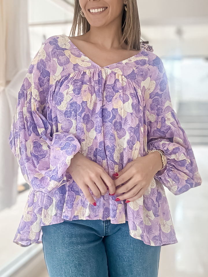 Clematis 3/4 Sleeve Top