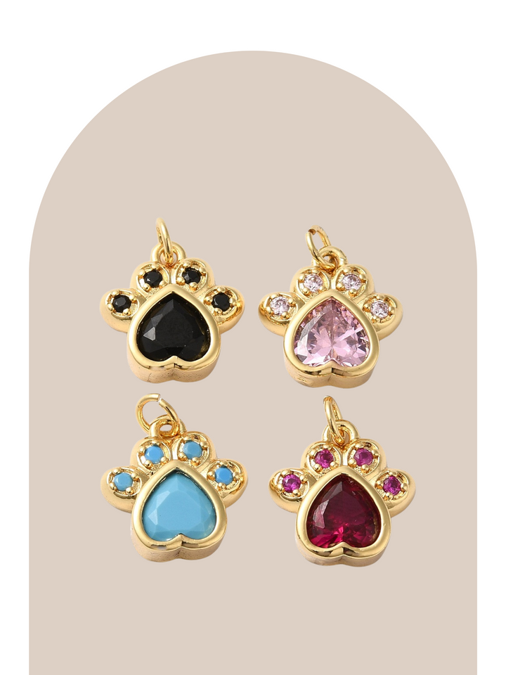 Gold Plated Paw Charm