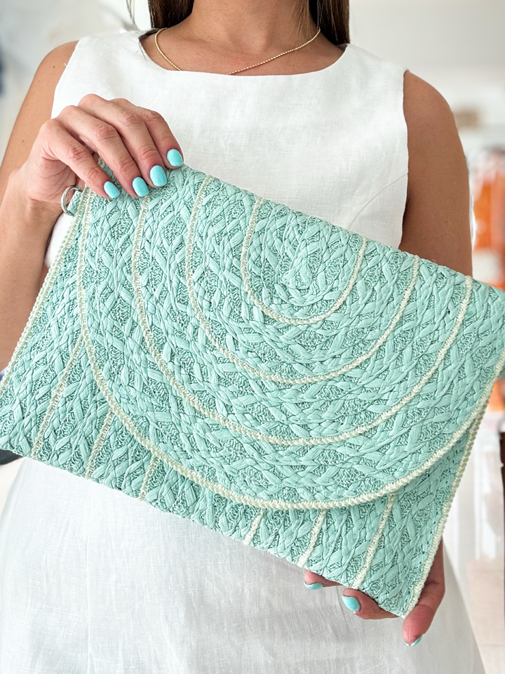 Raffia Amalia Clutch