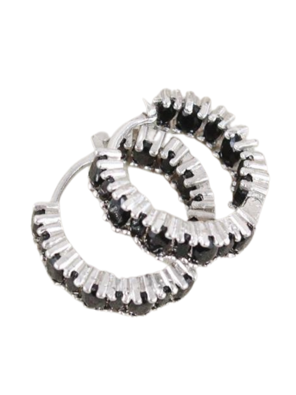 Black and Silver Basic Daniela Earrings