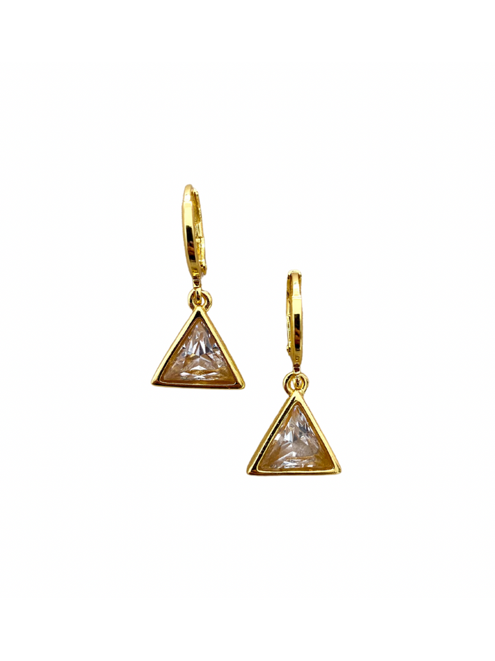 Triangle Rhinestone Earrings