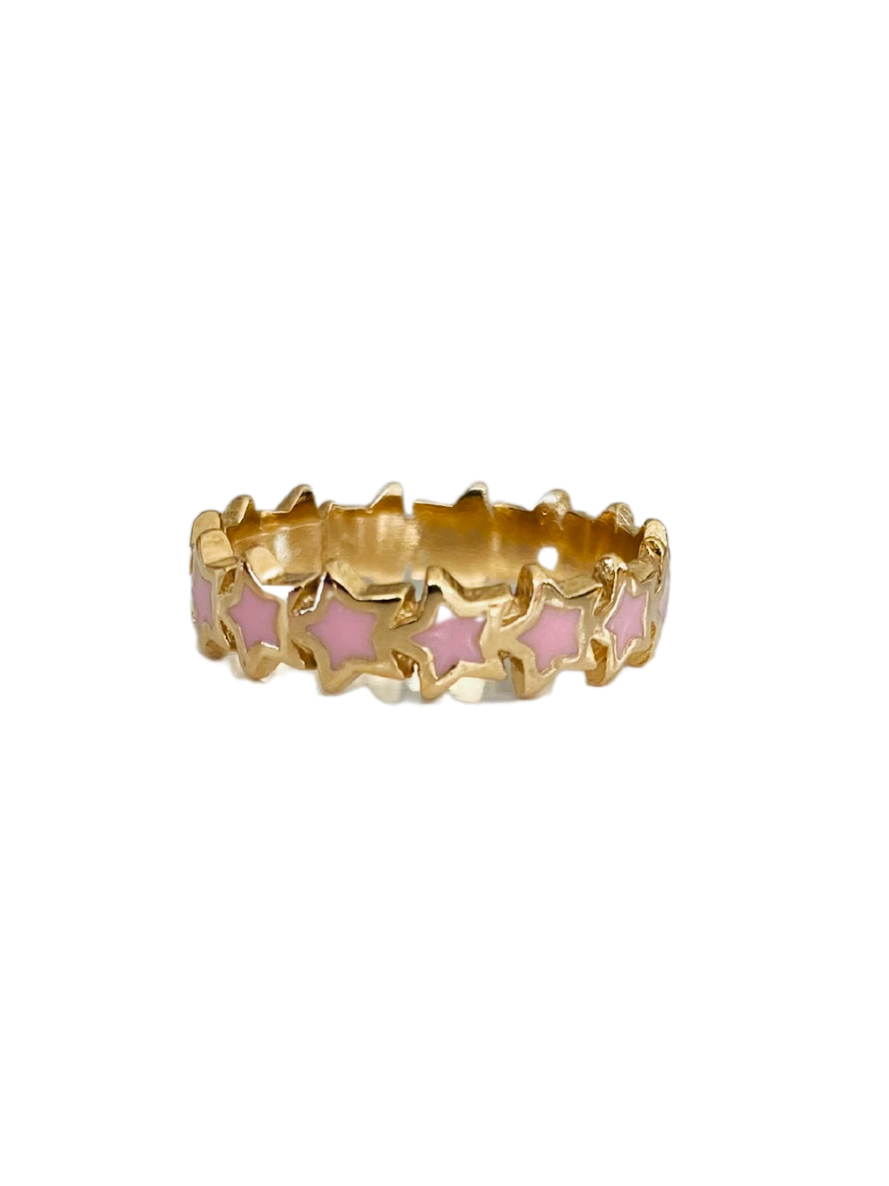 Pink Star Gold Filled Ring